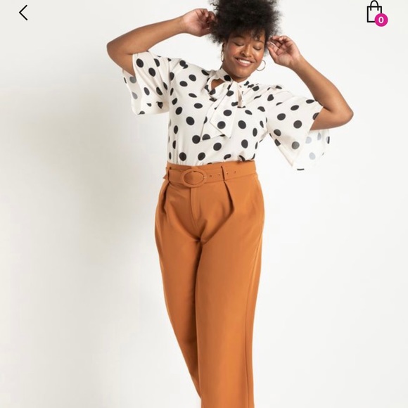 ELOQUII polka dot blouse - Picture 3 of 3